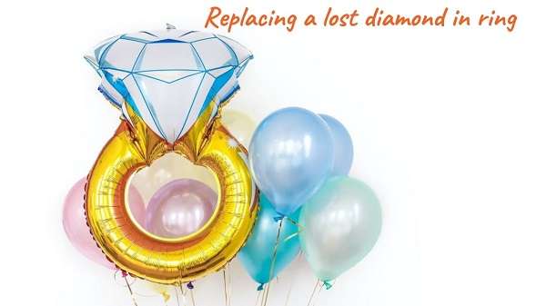 Replacing a lost diamond in ring