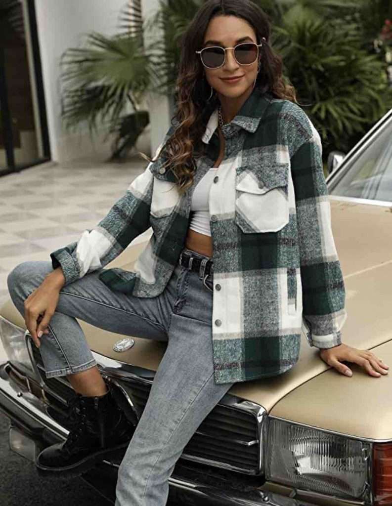 women's flannel shirts & tops